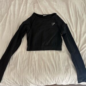 Gymshark Long Sleeve Crop Top with thumb holes